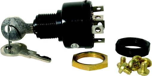 LLAVE ARRANQUE MERCURY 6T-3P 6 Term. - 3 Pos. 