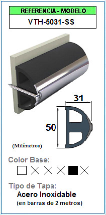 Perfil de protección de contorno VTH-5031SS 