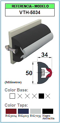 Perfil de protección de contorno VTH-5034 