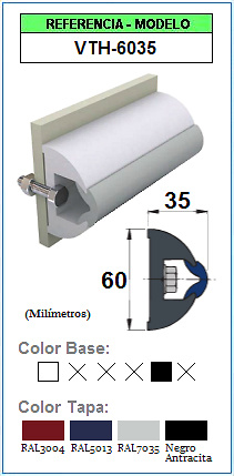 Perfil de protección de contorno VTH-6035 