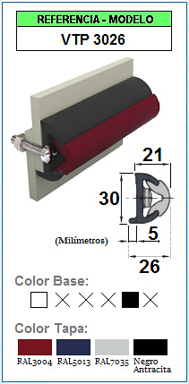 Perfil de protección de contorno VTP-3026 