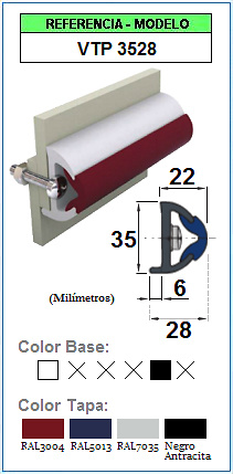 Perfil de protección de contorno VTP-3528 