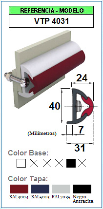 Perfil de protección de contorno VTP-4031 