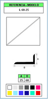 Muestra del perfil L60-25 (Grupo P7)