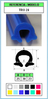 Muestra del perfil Tapa de Protección TRO-24 (Grupo P9)